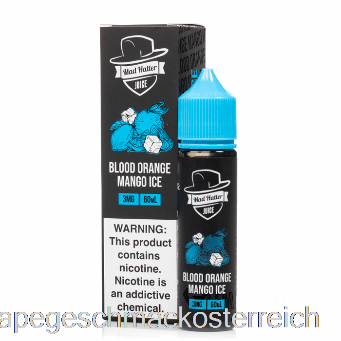 Blutorangen-Mango-Eis – Mad Hatter – 60 Ml, 3 Mg Vape-Geschmack